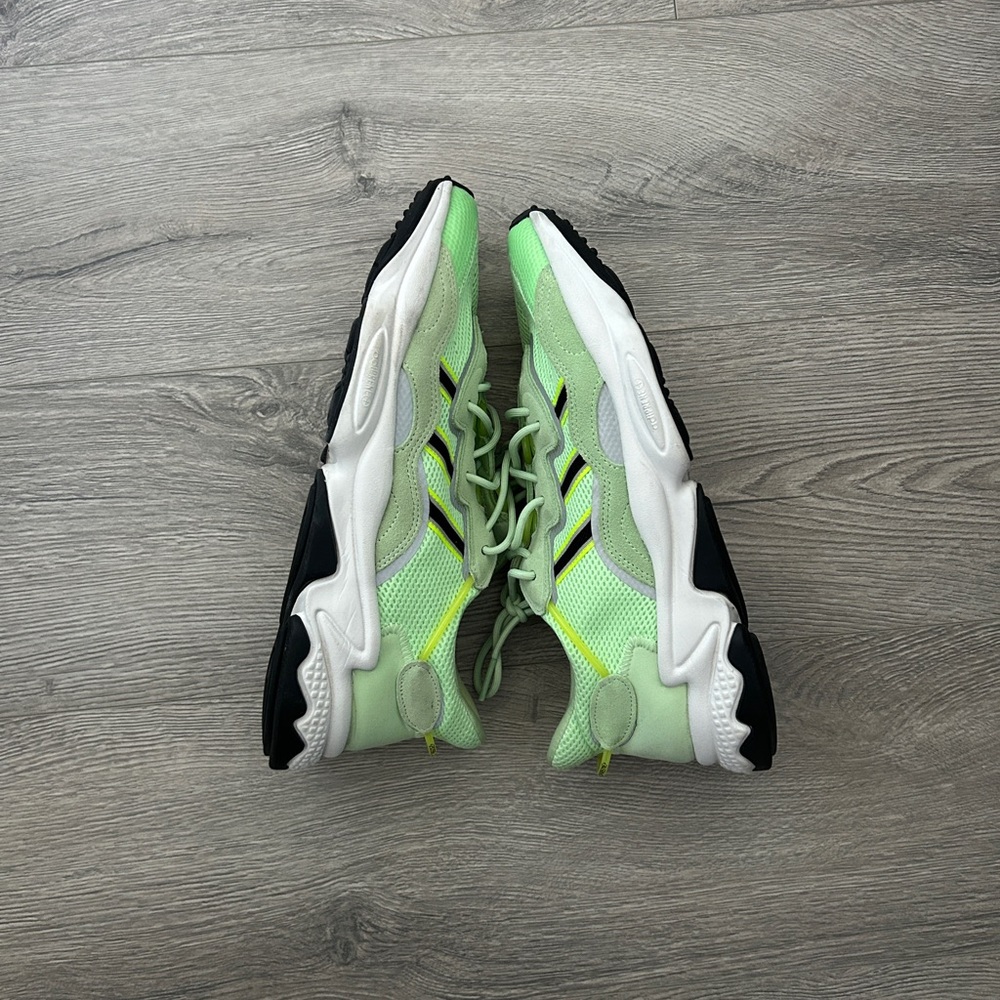 adidas Men's Neon Green Black White Runner Sneakers